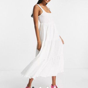 ASOS DESIGN Shirred Maxi Sundress